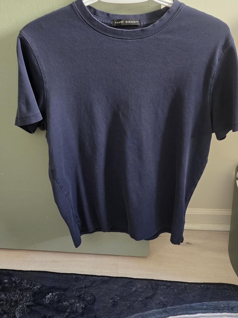 Robert Barakett Navy Short-Sleeve Cotton Crewneck Tee
